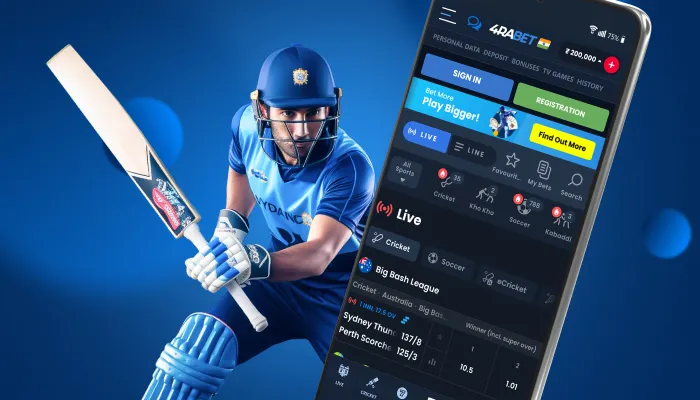 live betting ipl at 4rabet