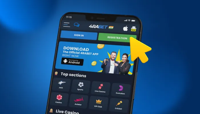 how to register via the 4rabet app step by step instructions